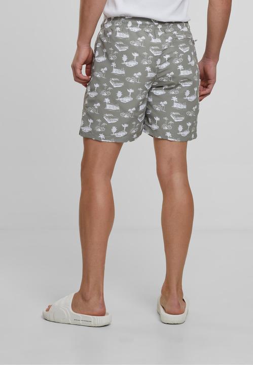 Actual product image Urban Classics Pattern Swim Shorts - 4984 (XXL)
