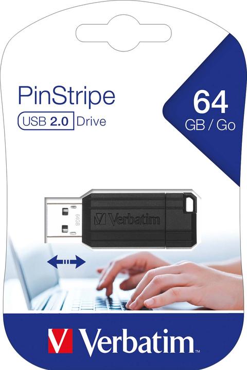 Produktbild Verbatim PinStripe (64 GB, USB-A)