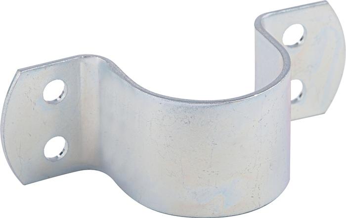 Alberts Morsetto per tubi 48 mm fr 11/2 in. galvanizzato, passivato a film spesso (10 pz.)