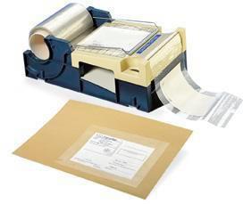 Produktbild Transpak Abrollgerät m.Messer f.Adressen-Schutzfilm B.130-150mm blau/weiss