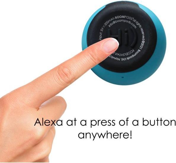 Immagine prodotto Boompods Zero Talk Bluetooth® Speaker Amazon Alexa direttamente integrato, a mani libere, antiurto, con... (5 h, Batteria ricaricabile)