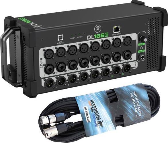 Actual product image Mackie Mischpult DL16SE Digitaler Rack Mixer mit XLR-Kabel (Studio- and Livemixer)