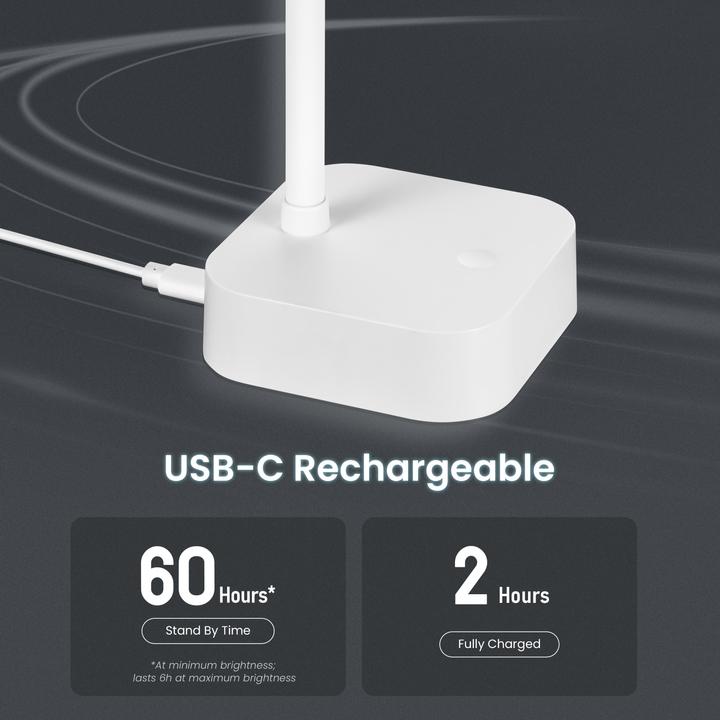 Image du produit Yeelight Jasmine Rechargeable Desk Lamp –⁠⁠⁠⁠⁠⁠ YLYTD-0039