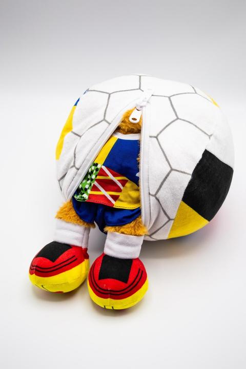 Produktbild Uefa EURO24 Umkehrbarer Plüsch Albärt zu EM-Ball 35 cm