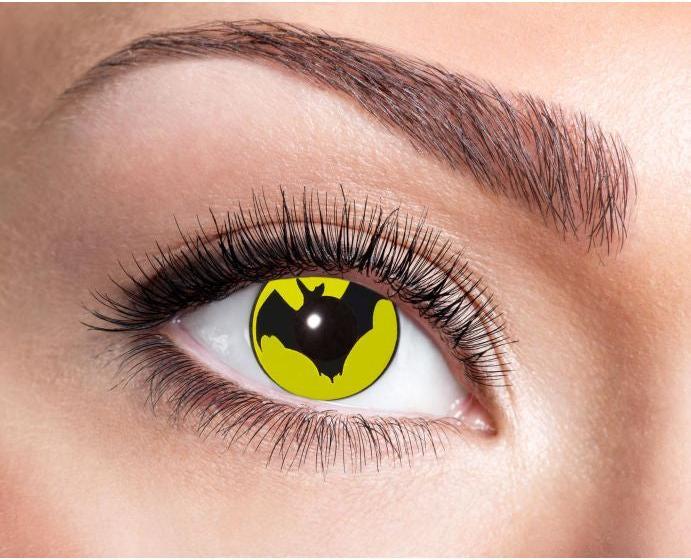 Eyecatcher Kontaktlinsen Fledermaus (Gelb)