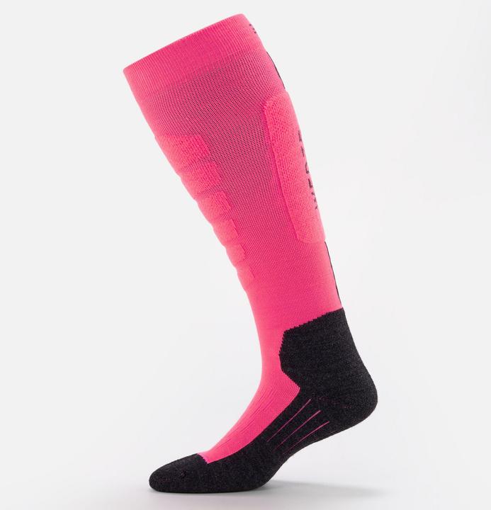 Wedze Skisocken Snowboardsocken Erwachsene - 100 schwarz/neonpink (43, 46)