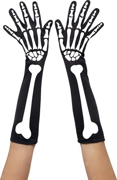 Produktbild Smiffys Handschuhe Skelett lang