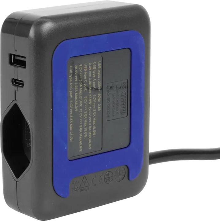 Immagine prodotto Steffen Stazione di ricarica IQ (3 x, USB-A, USB-C, Tipo 13, 1.50 m)