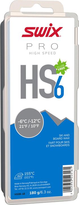 Swix HS6 180g Blue Fart de glisse (Cire)