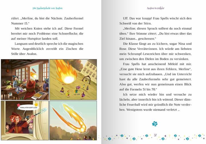 Actual product image Die Zauberschule von Avalon – Avalon in Gefahr (German, Charlotte Grossetête, Ullmann Media, Faltacius, Anja Hackländer, 2024)