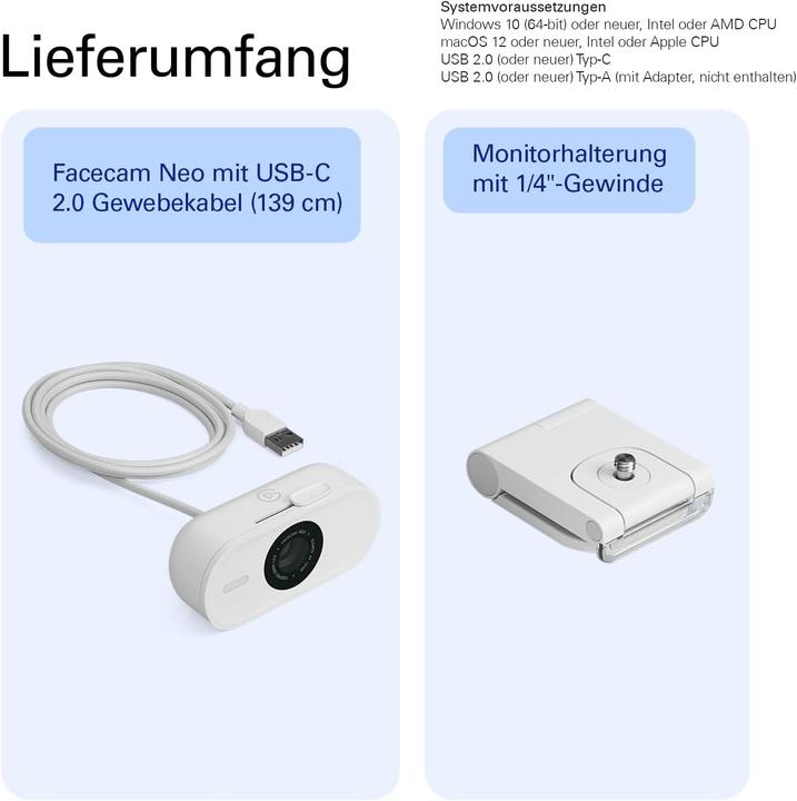 Immagine prodotto Elgato Facecam Neo (2 Mpx)