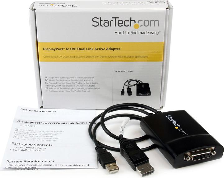 Actual product image StarTech DP To Dvi dl Active Adapter (DVI, 54.90 cm)