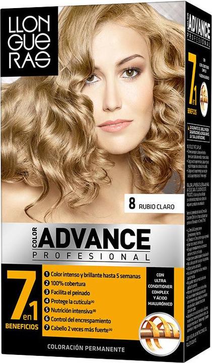 Llongueras COLOR ADVANCE #8-rubio claro (8)