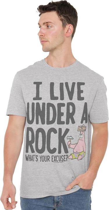 Immagine prodotto Spongebob Squarepants Under A Rock Maglietta Uomo (L)