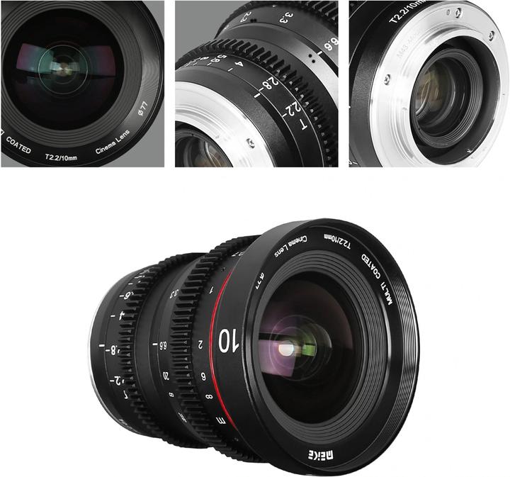 Image du produit Meike MK 10mm T2.2 Monture Sony E (Sony E, APS-C / DX)