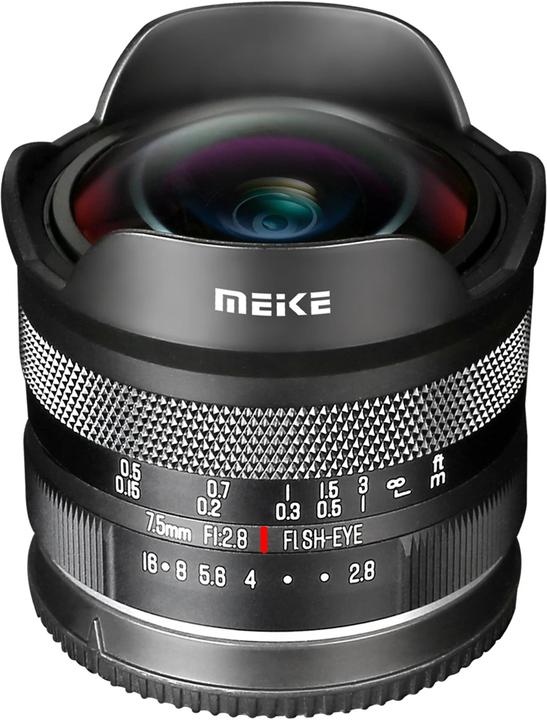 Meike MK 7.5mm F2.8 Monture Sony E (Sony E, APS-C / DX)