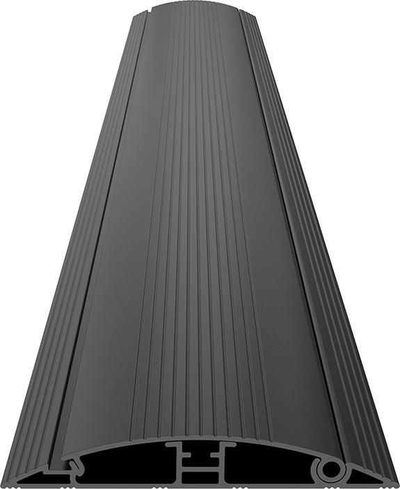 Productafbeelding Multibrackets Bovenste kabelgoot 139x1100, aluminium, zwart (Kabelkanaal, 110 cm)
