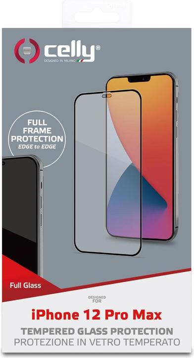 Actual product image Celly Full Glass (1 Piece, Apple iPhone 12 Pro Max)