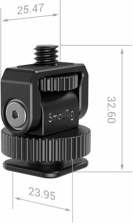 Actual product image SmallRig 3577 Mini Cold Shoe to 1/4" 20 Screw Adapter