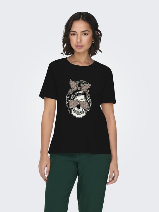 Image du produit Only Onlstella Life S/S Skull Top Cs Jrs (XS)