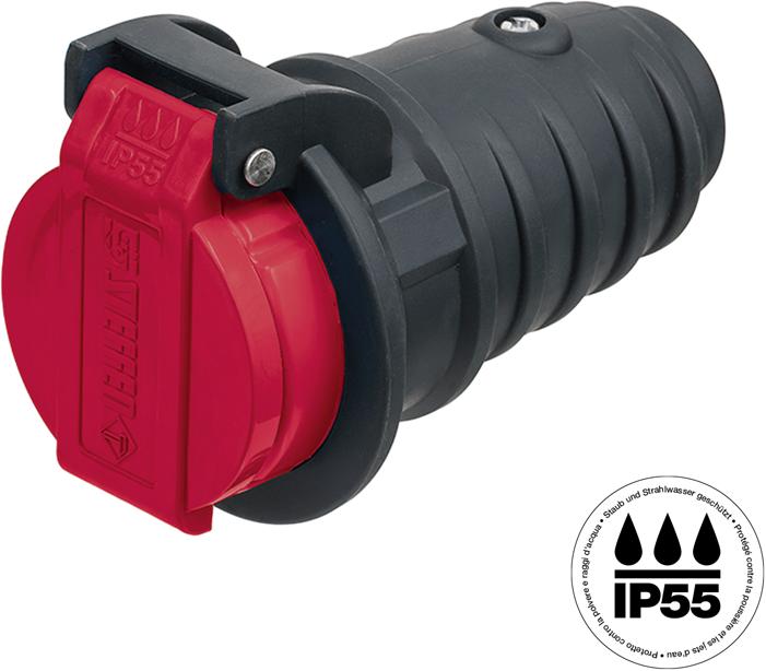 Steffen Montagekupplung TPE T25 IP55 mit Verschlussdeckel (Typ 25)