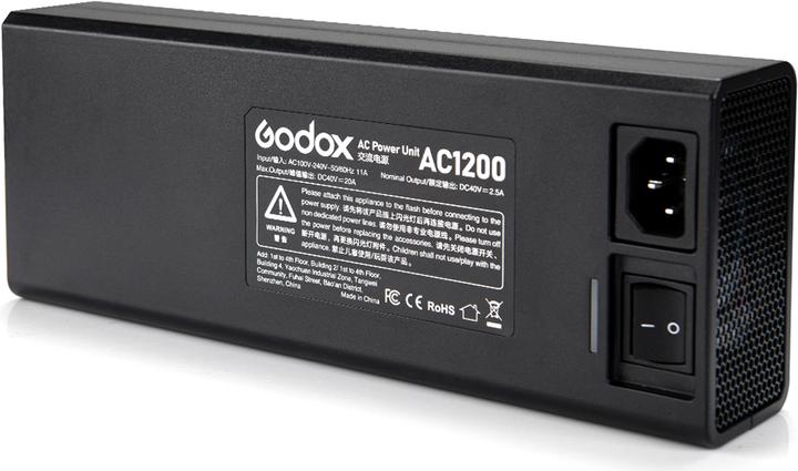 Actual product image Godox AC Adapter AD1200Pro (Flash unit battery)