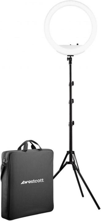 Westcott 18â Bi Color LED Ring Light Kit mit Batteries und Stand (Blitzgerät Akku)