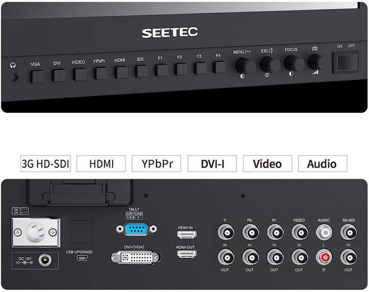 Image du produit Feelworld SEETEC 13.3" Aluminum Design IPS 1920x1080 Pro Broadcast LCD Monitor with 3G SDI HDMI AV (13.30")