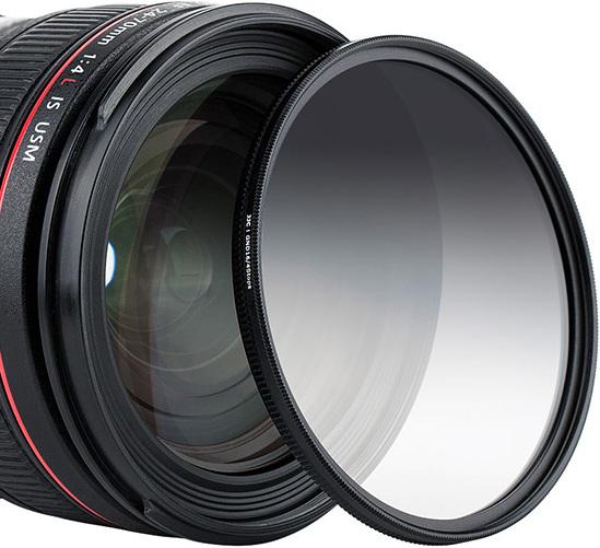 Actual product image JJC 58mm Gradual Neutral Density Filter (Neutral colour filter)