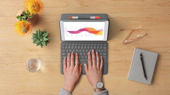 Immagine prodotto Logitech Combo Touch (Ing. Int., iPad 2019 (7° gene))