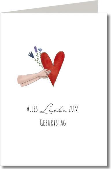 Keitcards Geburtstagskarte alles Liebe zum Geburtstag (1 Stk.)