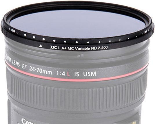 Actual product image JJC F NDV67 Variable ND Filter (ND2 400) (Neutral density filter, 67 mm)