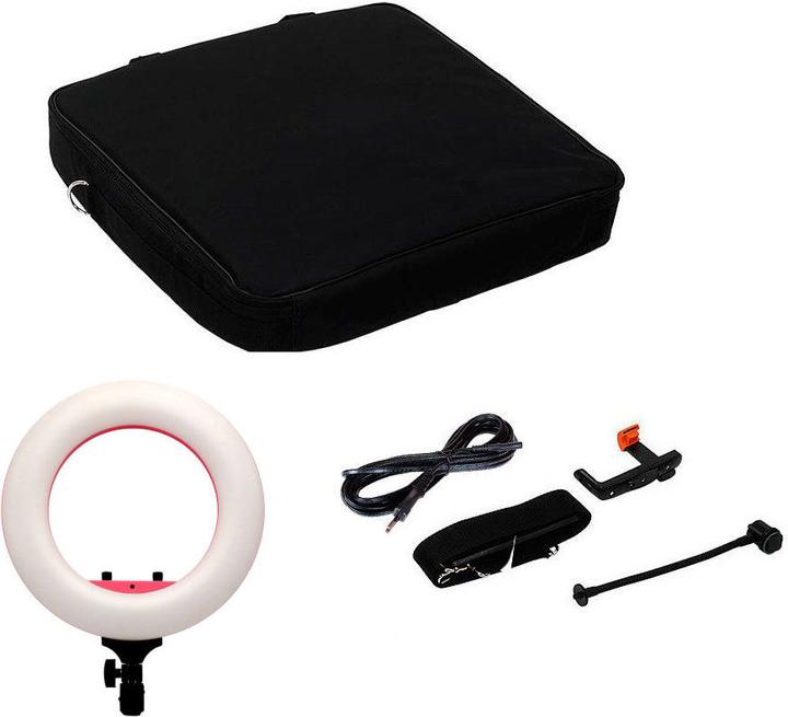 Image du produit Caruba Vlogger 12 pouces rond LED, Set avec sac Rose (MENZ) (éclairage annulaire)