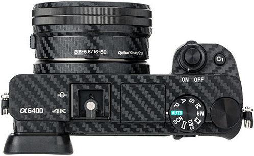 Actual product image JJC KS A6400CF Camera Carbon Fiber Film