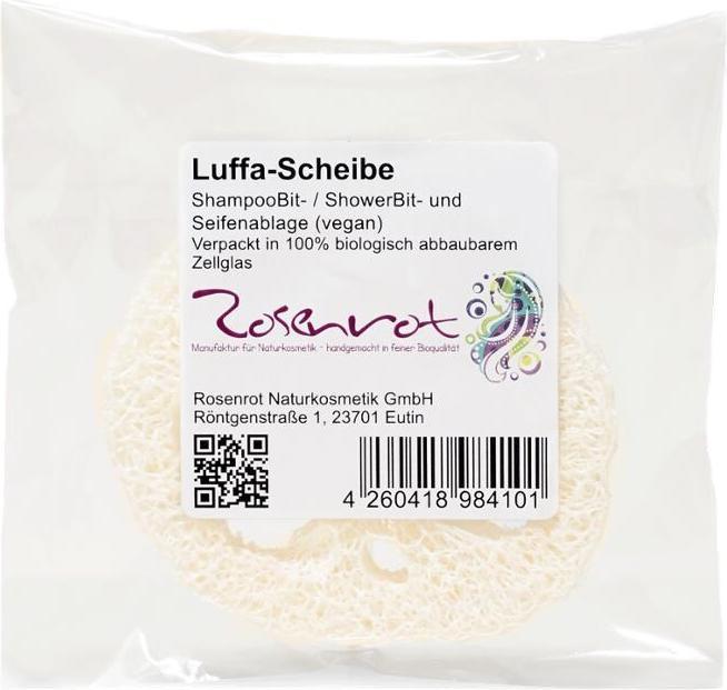 Rosenrot Luffascheiben