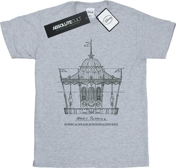 Disney Mary Poppins Carousel Sketch TShirt (M)