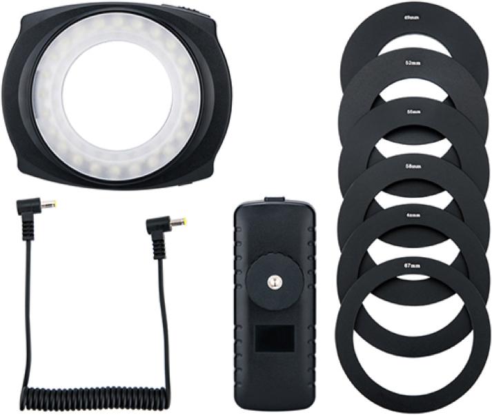 Actual product image JJC LED 48IO Macro LED Right Light Ringflitser