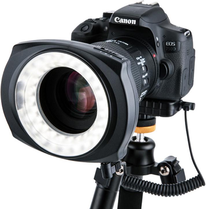 Actual product image JJC LED 48IO Macro LED Right Light Ringflitser