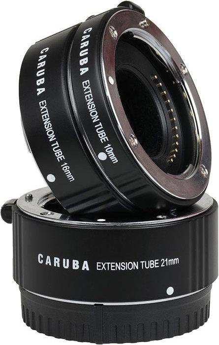 Actual product image Caruba Extension Tube Set Nikon 1 Series Chrome (Macro intermediate ring, Nikon 1)