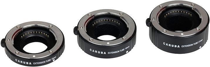 Actual product image Caruba Extension Tube Set Nikon 1 Series Chrome (Macro intermediate ring, Nikon 1)