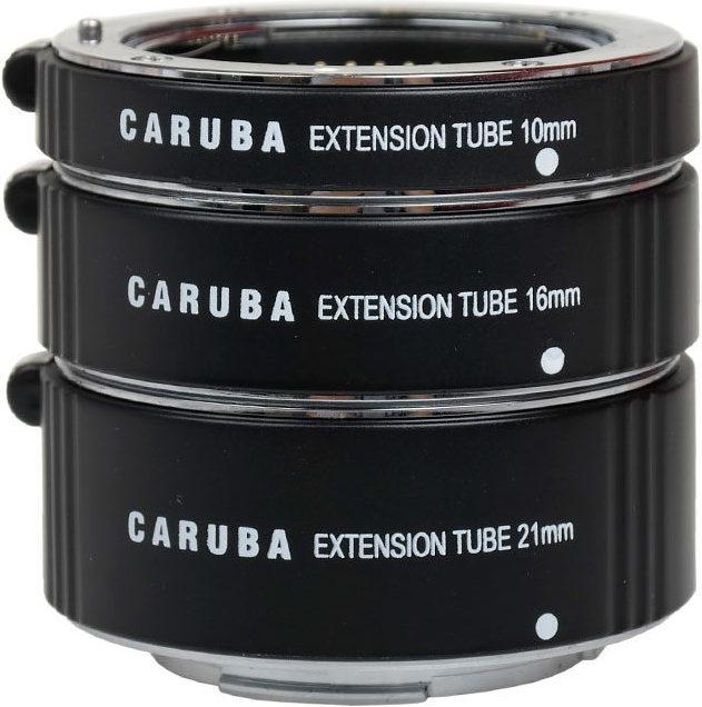 Actual product image Caruba Extension Tube Set Nikon 1 Series Chrome (Macro intermediate ring, Nikon 1)