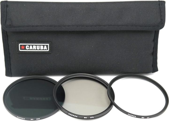 Caruba UV + CPL + ND8 Filter Set 77mm (77 mm, UV-Filter)
