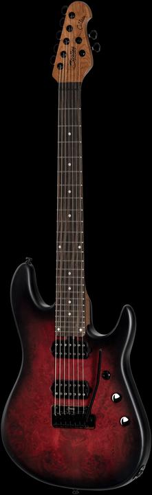 Actual product image E-Gitarre, Richardson7, Poplar Burl, Dark Scarlet Burst Satin, Tasche (Electric guitar)