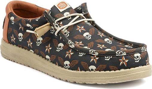 Actual product image Hey Dude Wally Stars n Skulls Print (42)