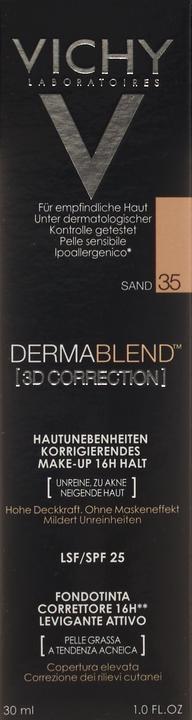 Produktbild Vichy Dermablend (3D Correction) Hautunebenheiten optisch korrigierendes Make-up (35 Sand)