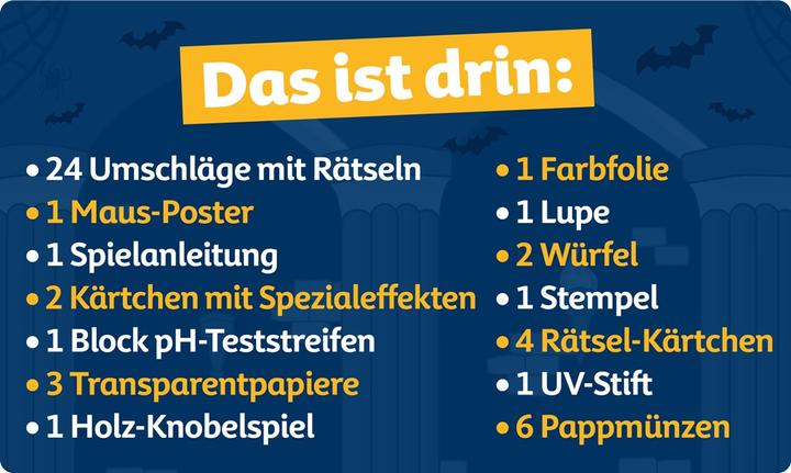 Nährwerte und Zutaten Franzis Escape-Adventskalender mit der Maus - Der versteckte Burgschatz