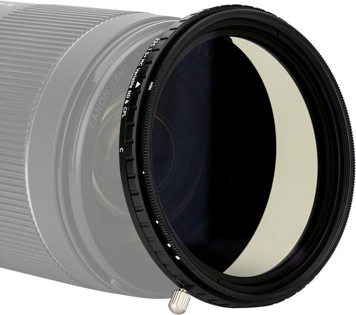 Image du produit JJC F NC62 2 In 1 Filtre ND variable + CPL (Filtre gris neutre)