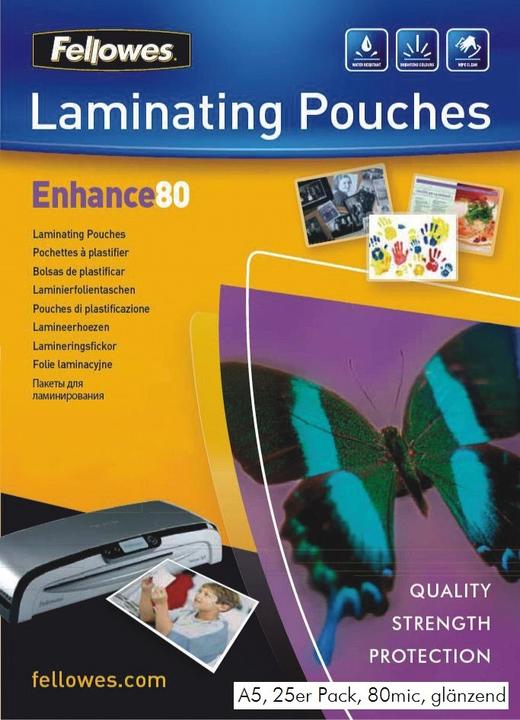 Actual product image Fellowes Enhance 80 (A5, 25 Piece, 80 µm)