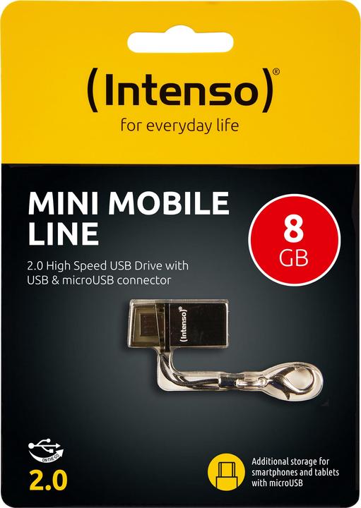 Image du produit Intenso Mini ligne mobile (8 Go, USB-A)