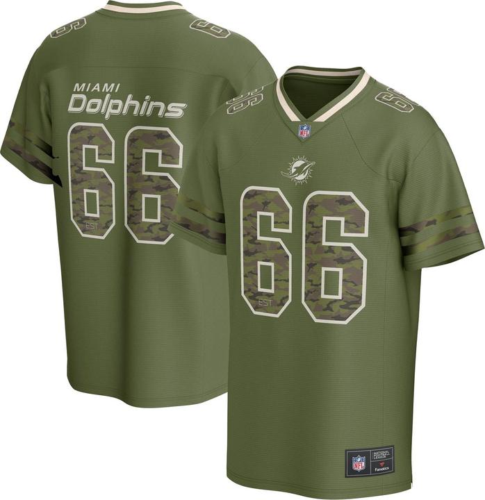 Actual product image Fanatics Miami Dolphins NFL Supporters Jersey oliv camo - XL (XL)